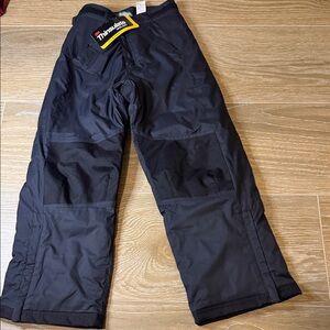L.L. Bean Black Snow Pants Youth Size 8 NWT